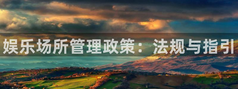 天富平台有梦你就来：娱乐场所管理政策：法规与指引