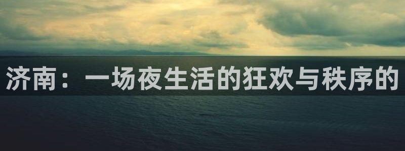 天富平台下载官网入口在哪：济南：一场夜生活的狂欢与秩序的